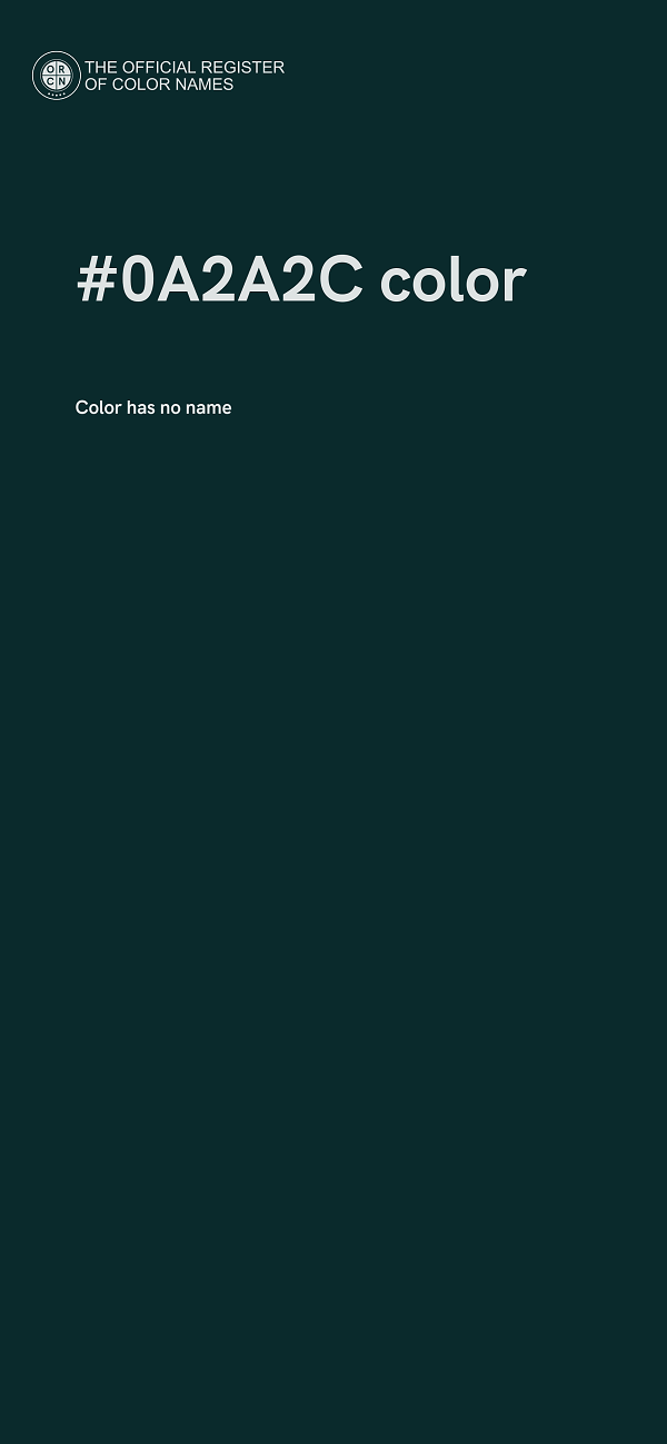 #0A2A2C color image