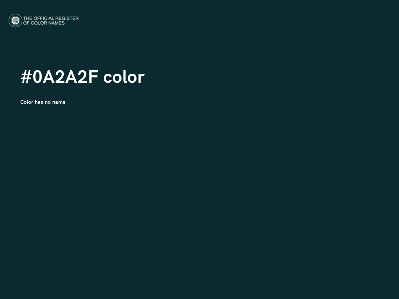 #0A2A2F color image