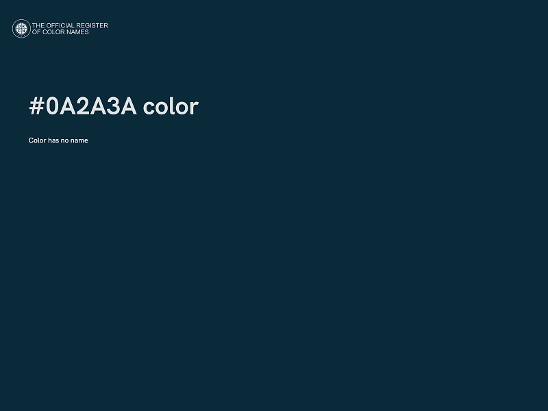 #0A2A3A color image