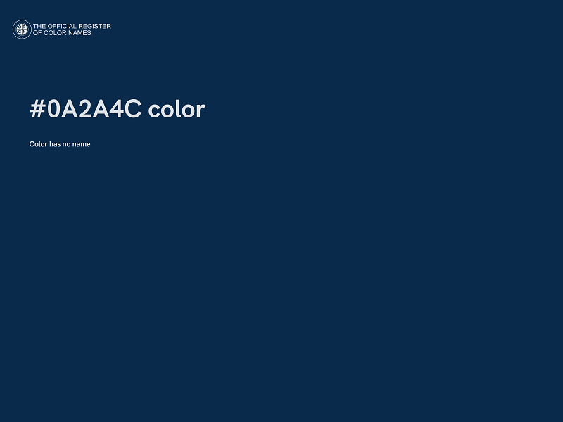 #0A2A4C color image