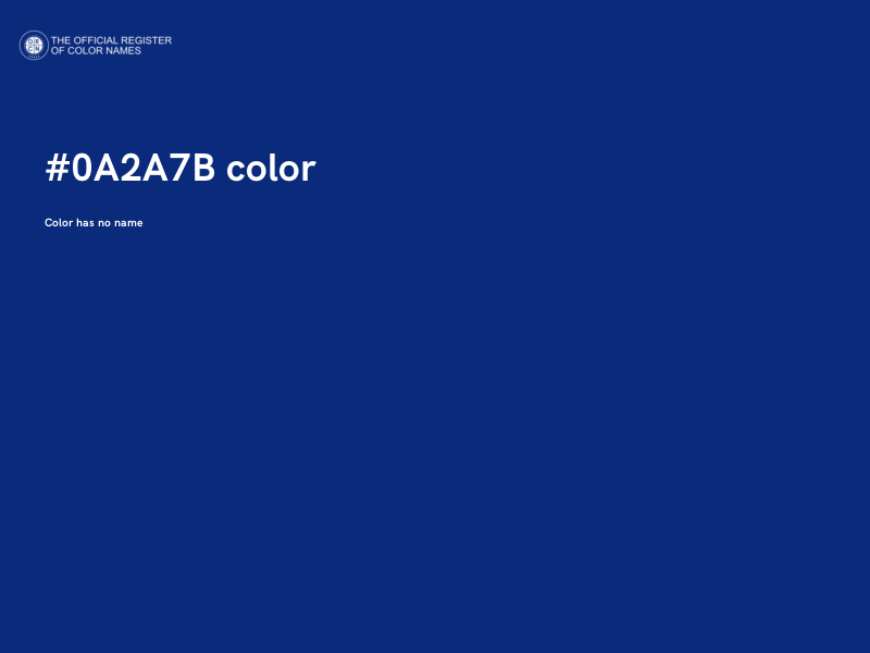 #0A2A7B color image