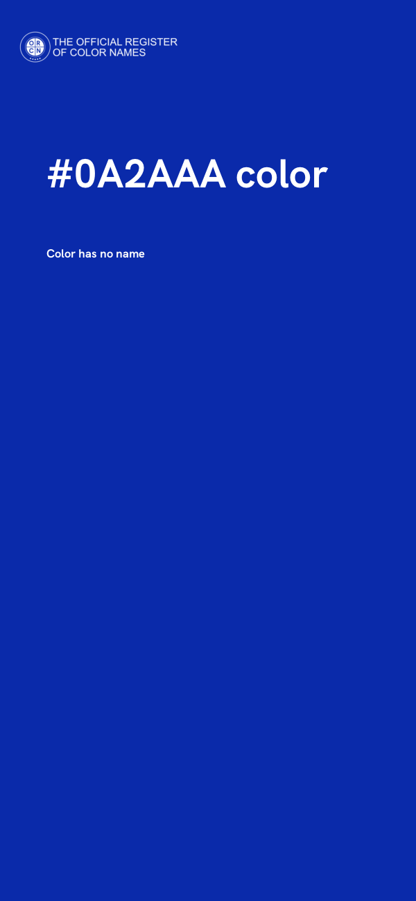 #0A2AAA color image