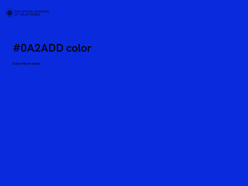 #0A2ADD color image