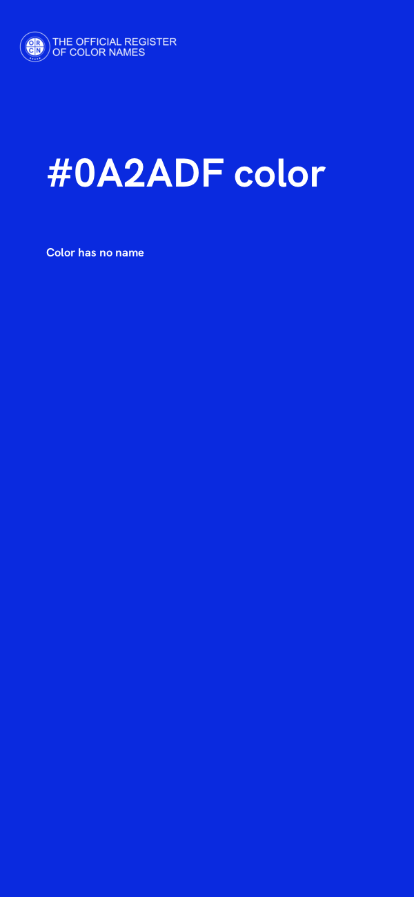 #0A2ADF color image