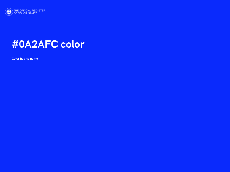 #0A2AFC color image