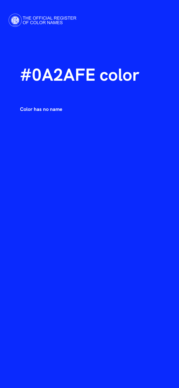 #0A2AFE color image