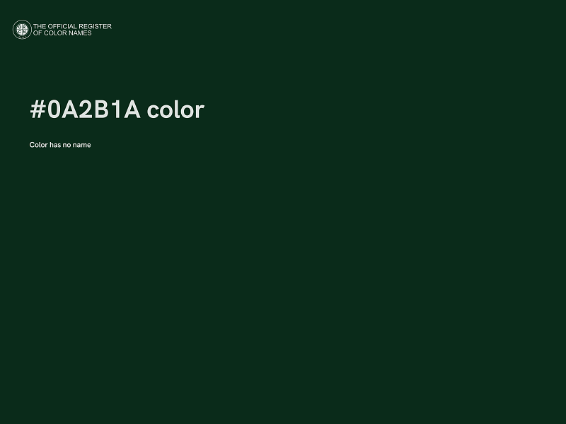 #0A2B1A color image