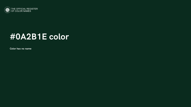 #0A2B1E color image