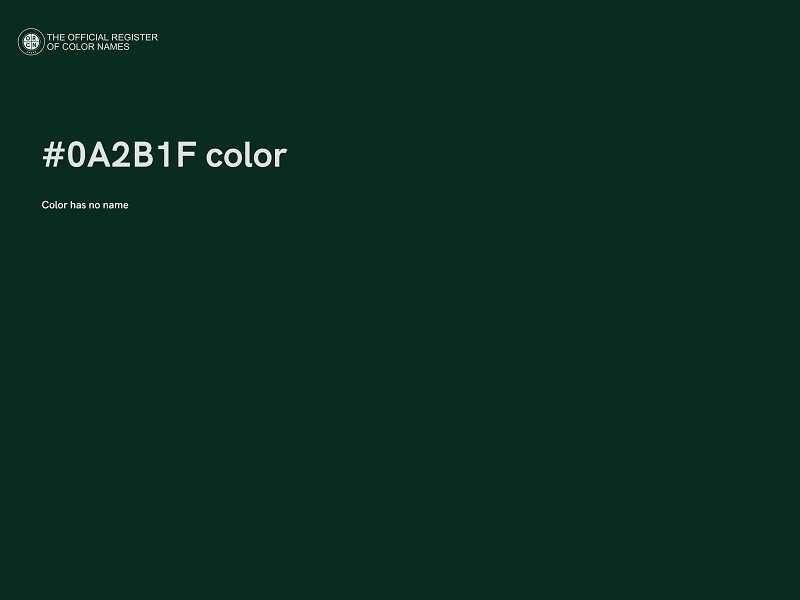 #0A2B1F color image