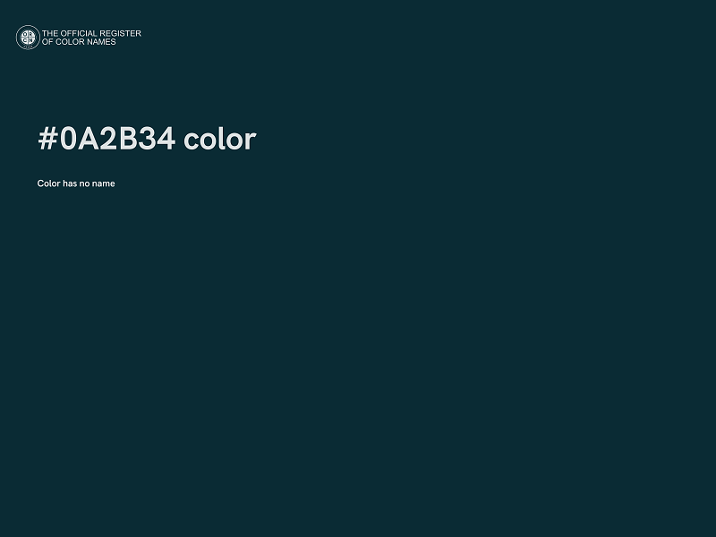 #0A2B34 color image