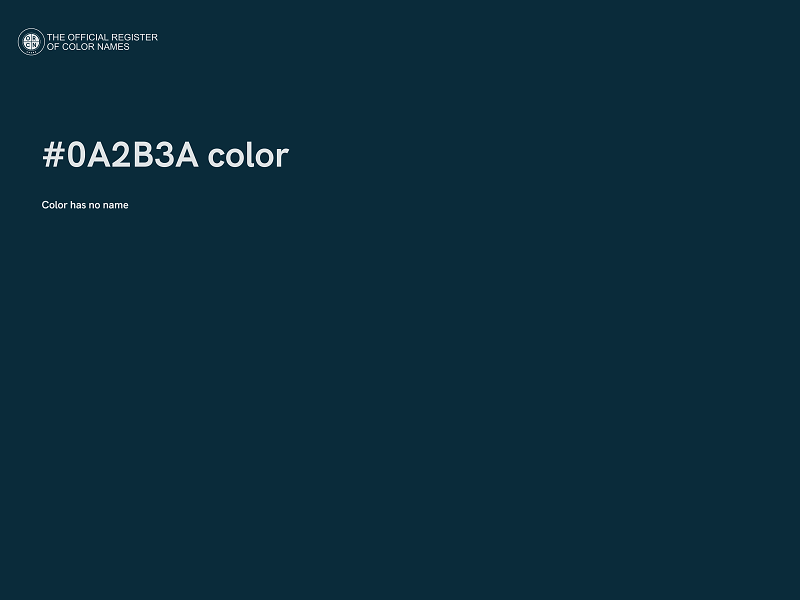 #0A2B3A color image