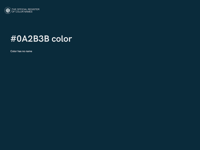 #0A2B3B color image