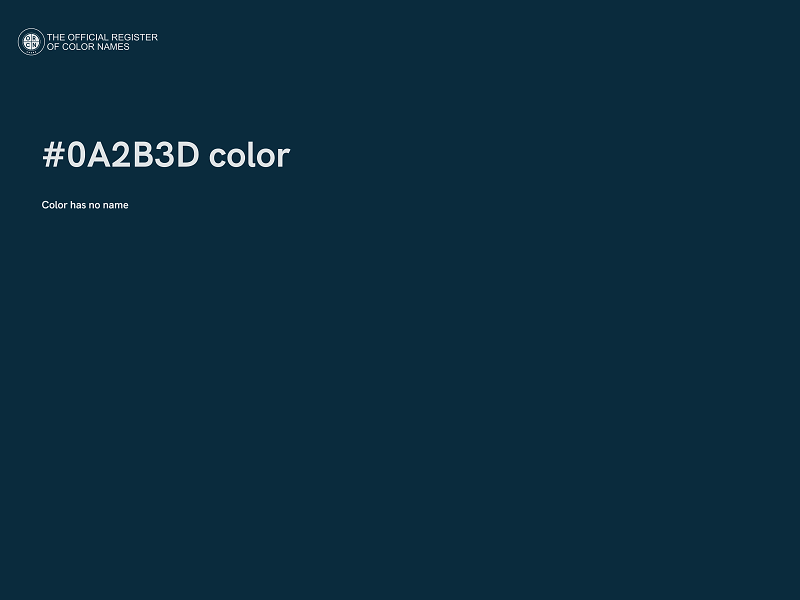 #0A2B3D color image