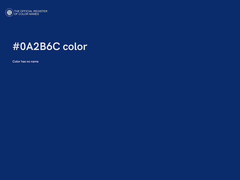 #0A2B6C color image