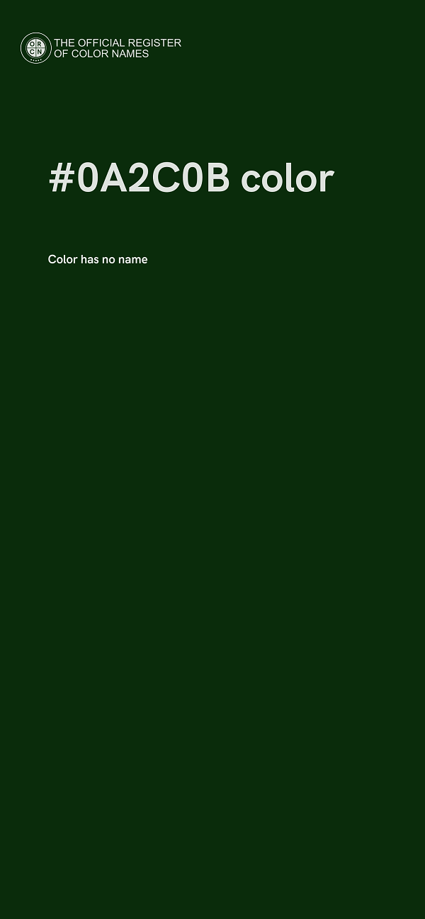 #0A2C0B color image