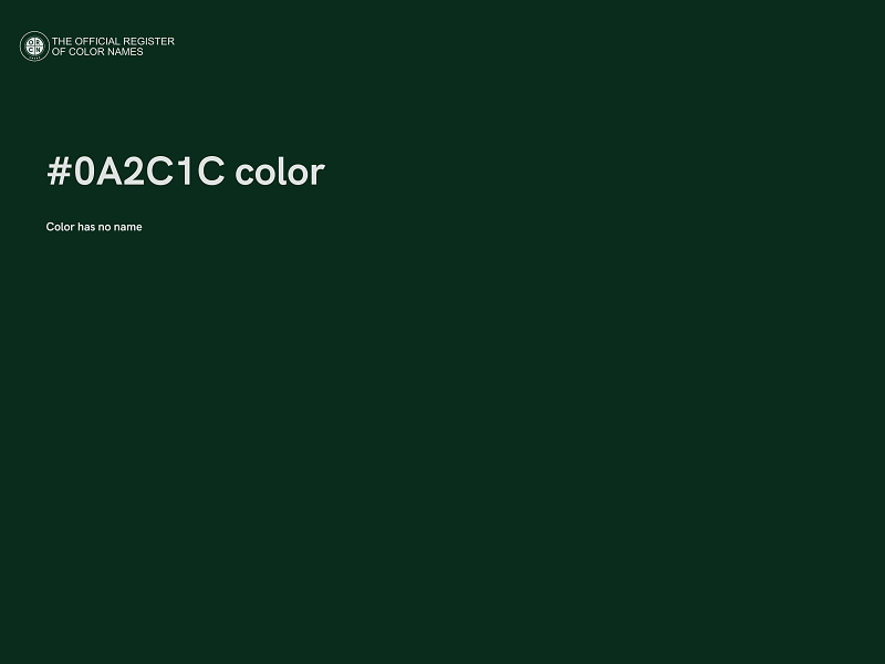 #0A2C1C color image