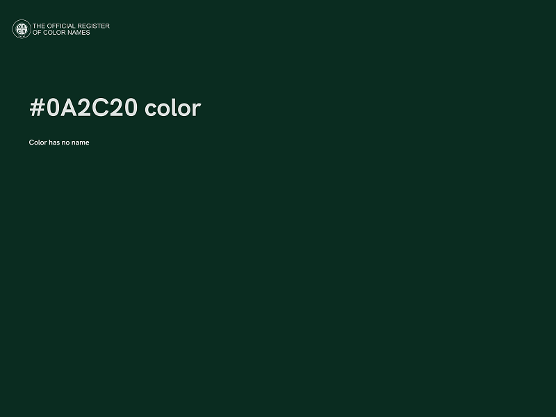 #0A2C20 color image