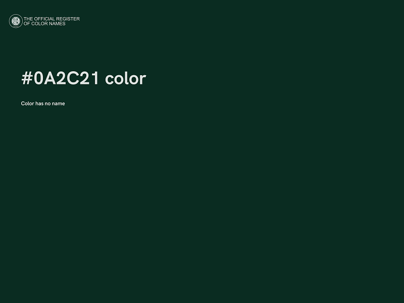 #0A2C21 color image