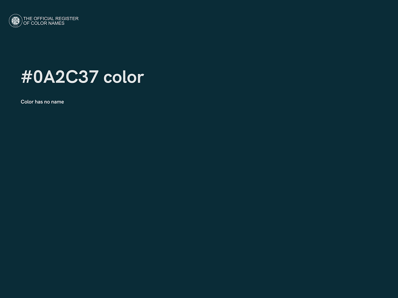 #0A2C37 color image