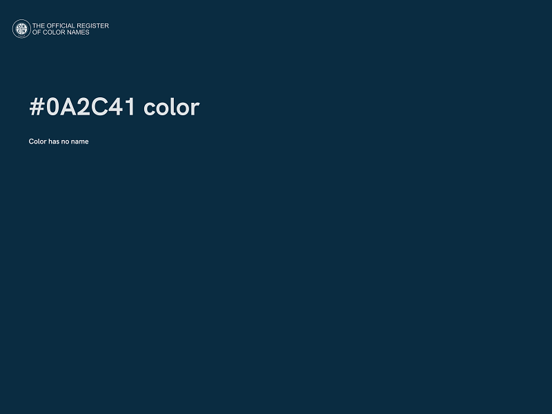 #0A2C41 color image