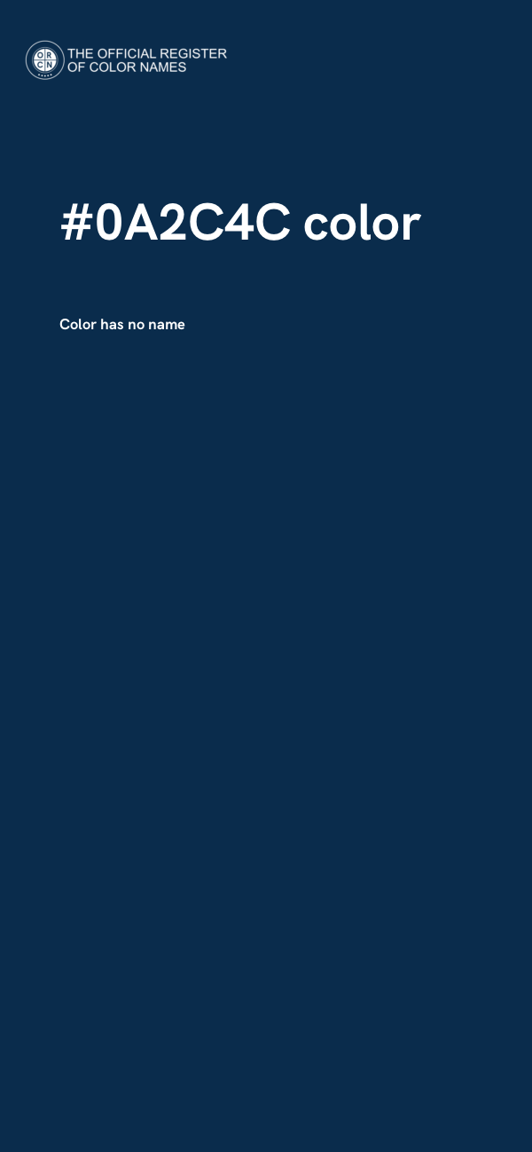 #0A2C4C color image
