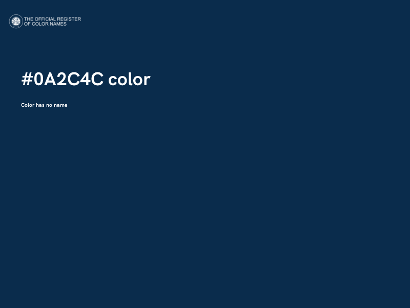 #0A2C4C color image