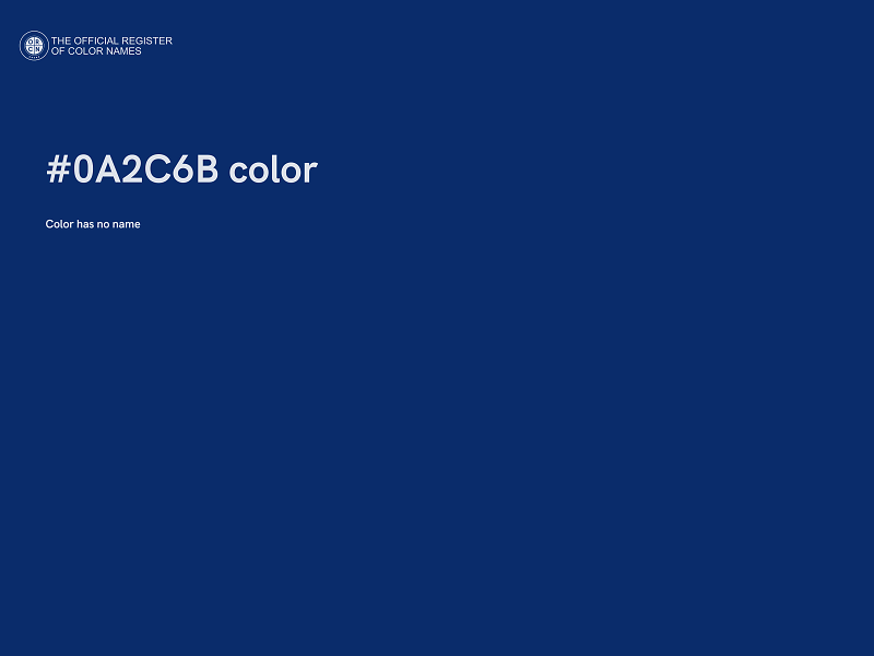 #0A2C6B color image