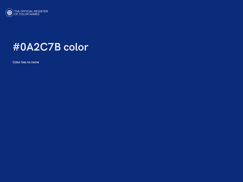 #0A2C7B color image