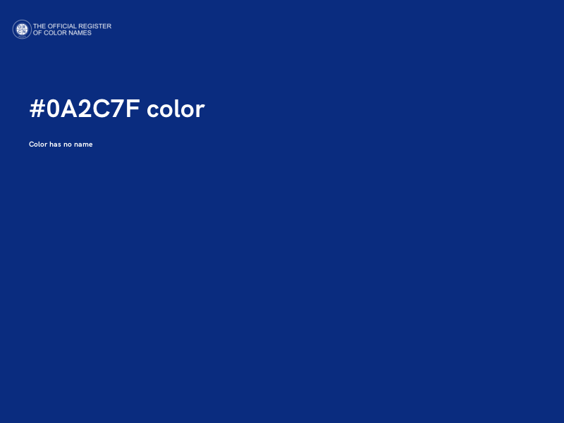 #0A2C7F color image