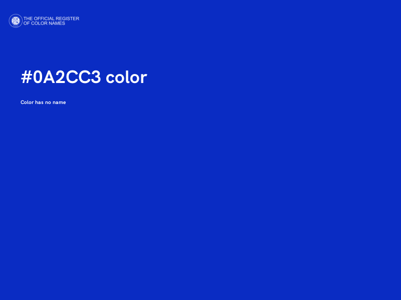 #0A2CC3 color image