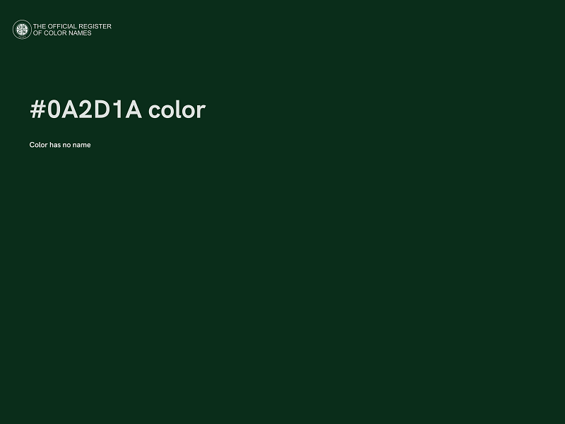 #0A2D1A color image