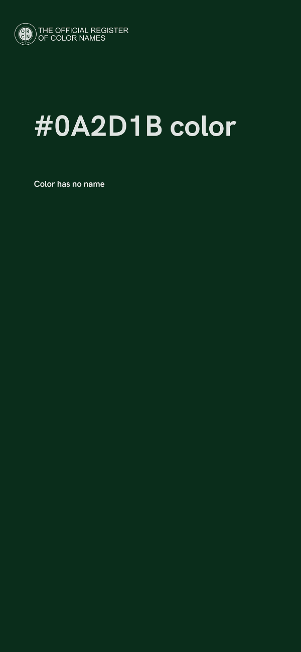 #0A2D1B color image