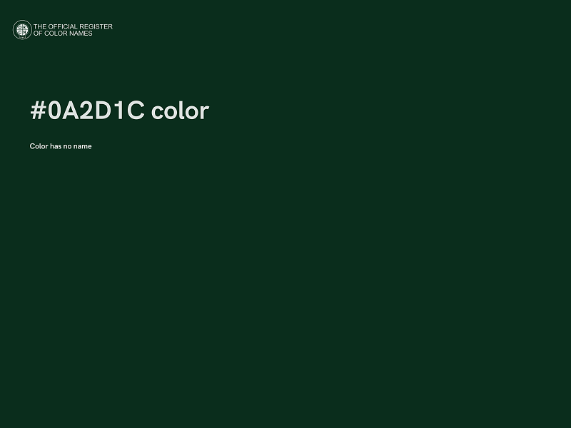 #0A2D1C color image