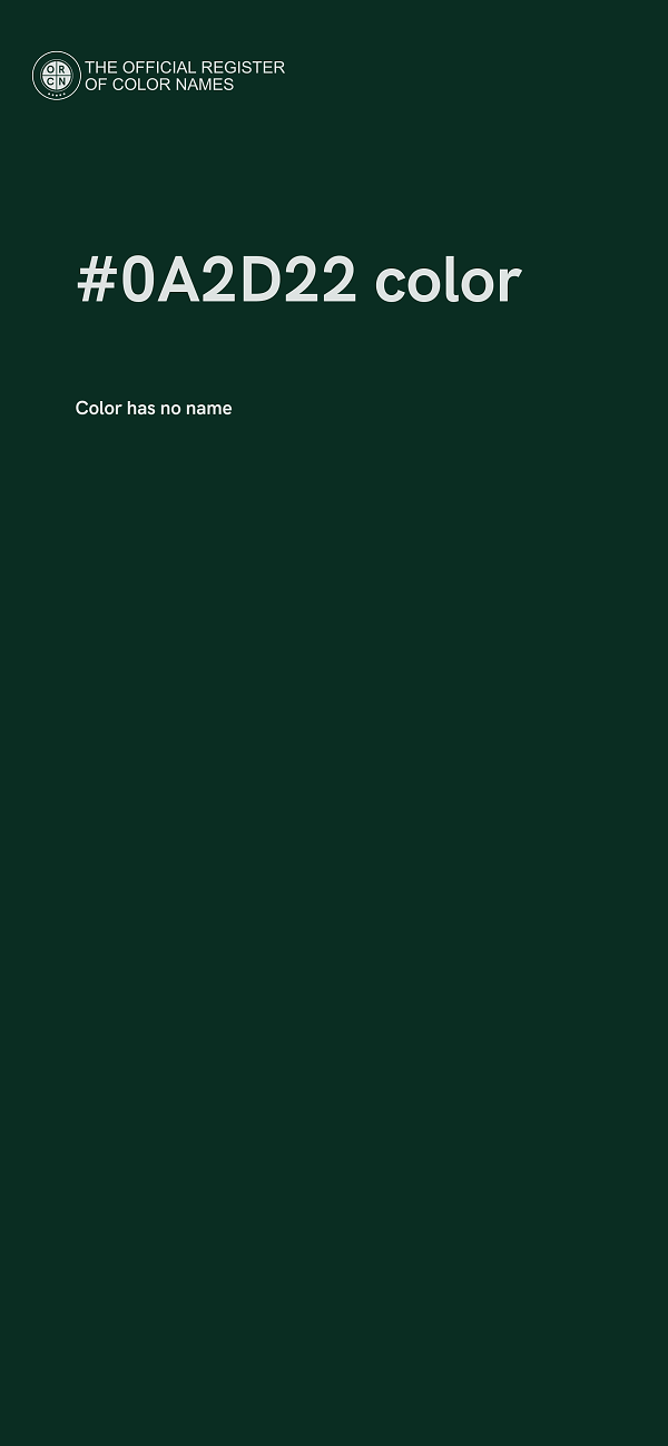 #0A2D22 color image