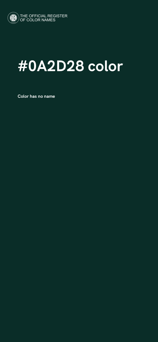 #0A2D28 color image