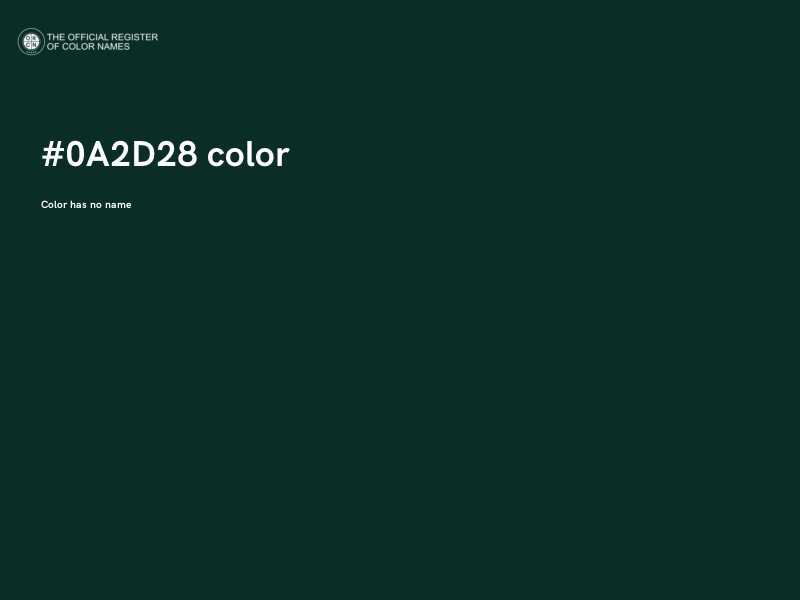 #0A2D28 color image