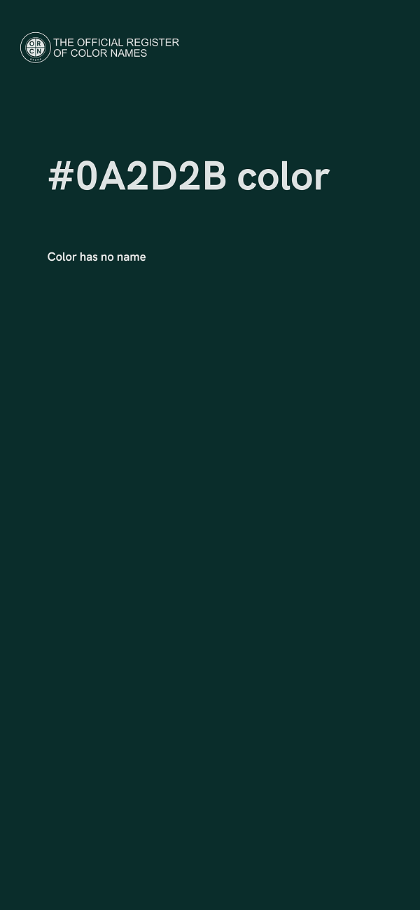 #0A2D2B color image