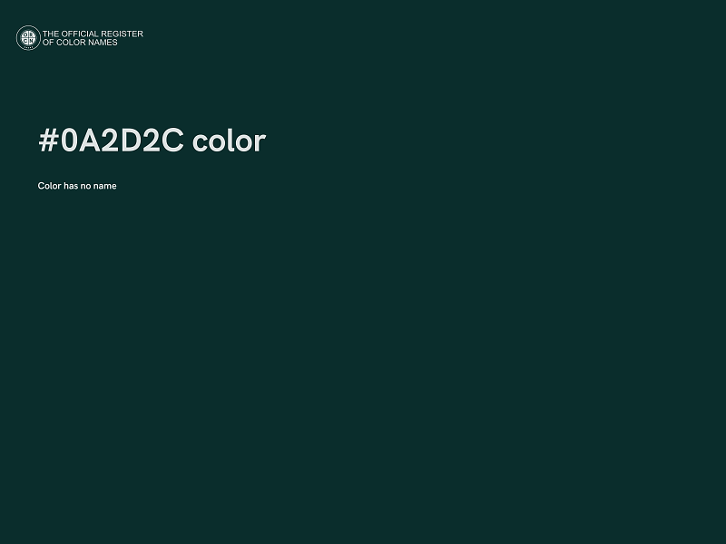 #0A2D2C color image