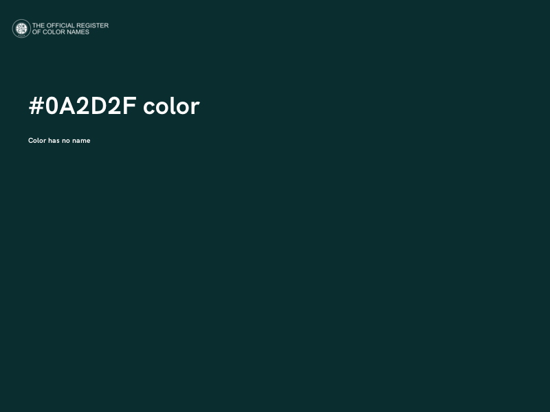 #0A2D2F color image