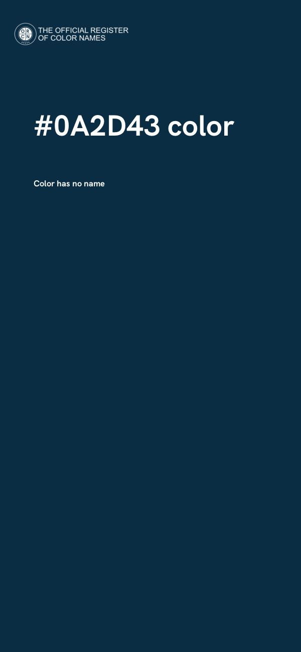 #0A2D43 color image