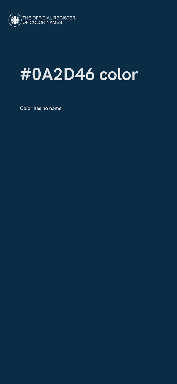 #0A2D46 color image