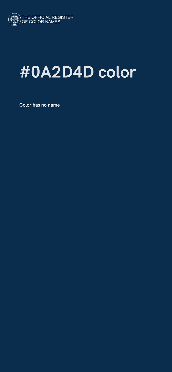 #0A2D4D color image