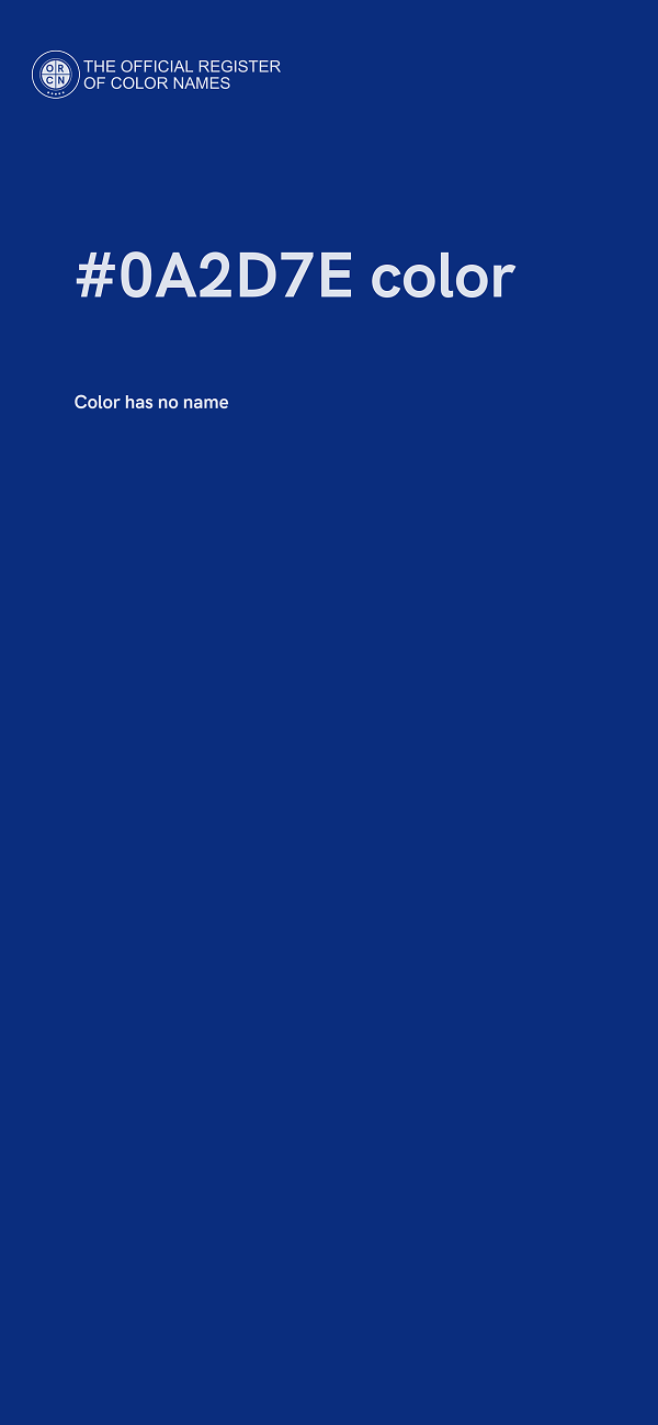 #0A2D7E color image