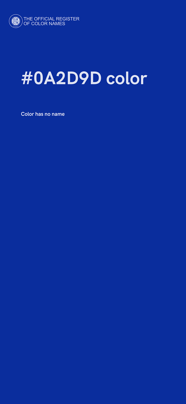 #0A2D9D color image