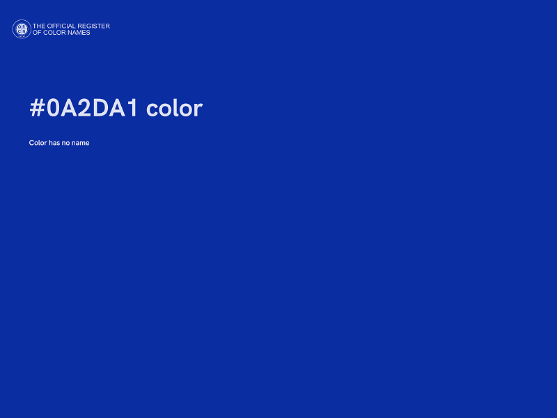#0A2DA1 color image