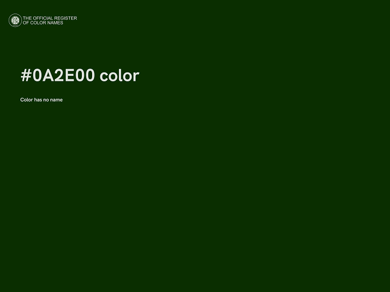 #0A2E00 color image