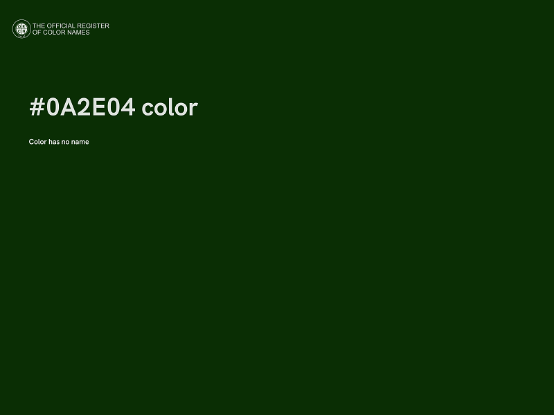 #0A2E04 color image