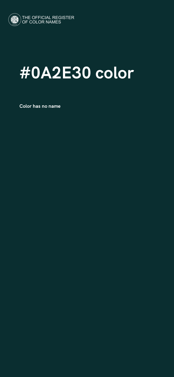 #0A2E30 color image