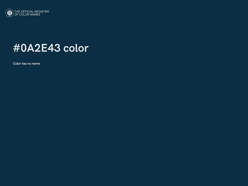 #0A2E43 color image