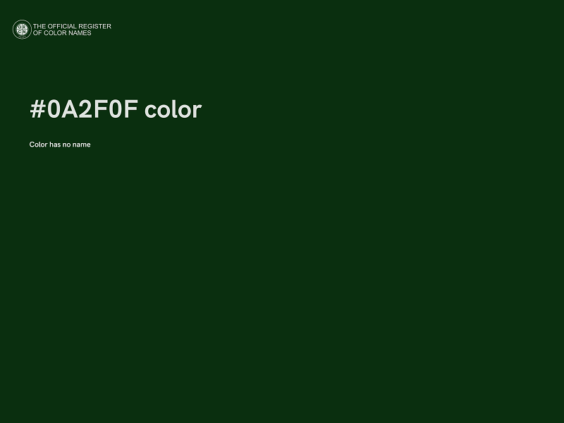 #0A2F0F color image